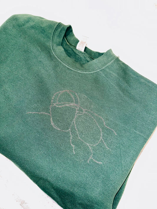Outline portrait sweatshirt